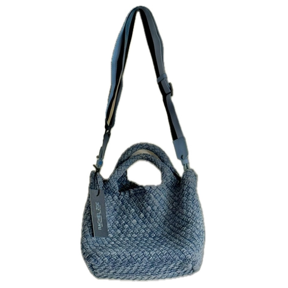 Rachel Zoe Textured Knit Blue Adjustable Strap for Shoulder or Cross Body Bag